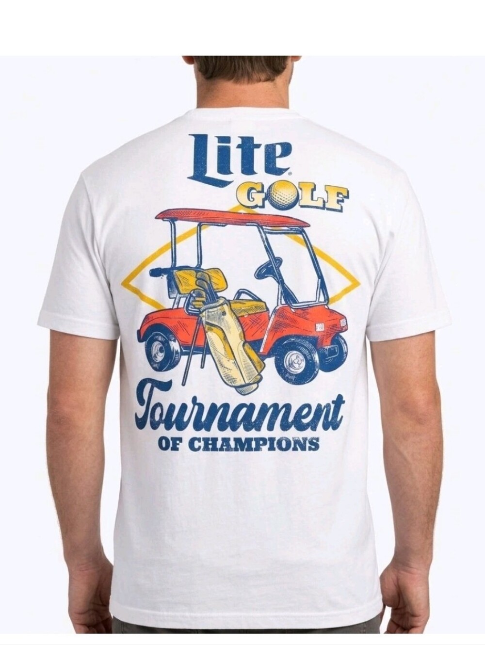 Miller Lite Mens Golf Tournament Of Champions T-shirt XL Nwt